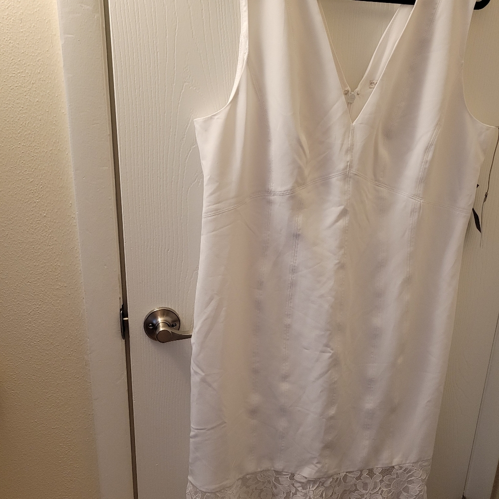 Sleek white dress